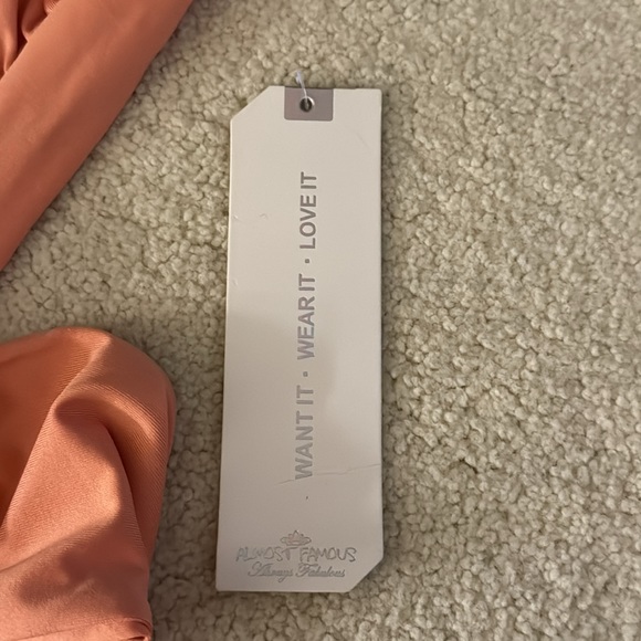 Almost Famous, cross over halter maxi dress, terra cotta (L) - Picture 5 of 6